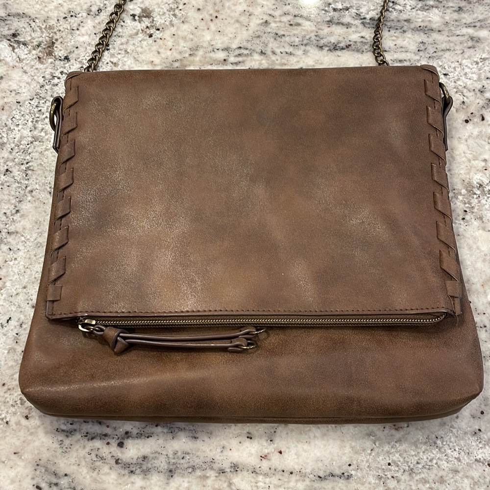 T-Shirt & Jeans brown faux leather purse. - Picture 2 of 7
